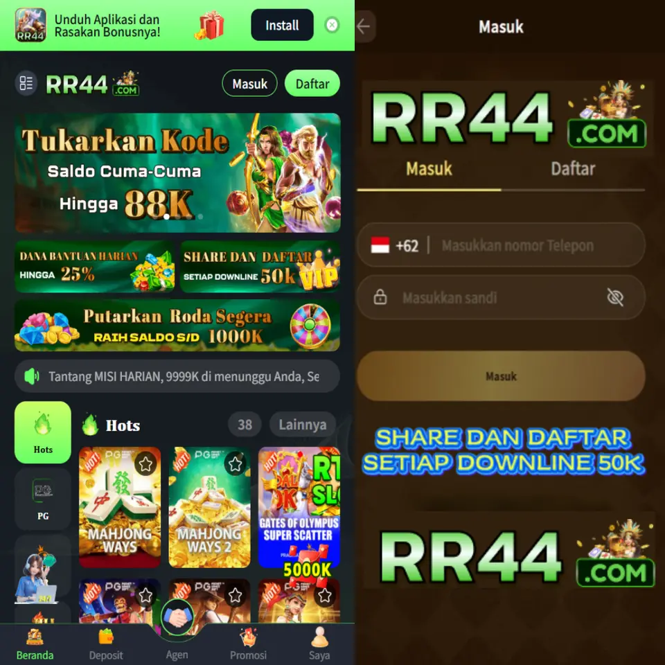 RR44 Masuk Resmi 2026 Aplikasi